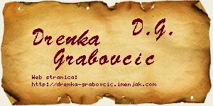 Drenka Grabovčić vizit kartica